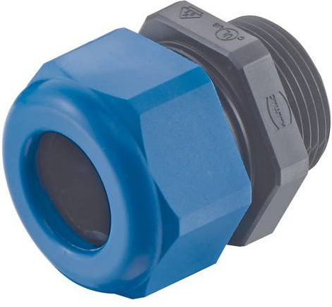 HARTING Kabelverschraubung 19000007104 aus Kunststoff in Blau - Bild 1