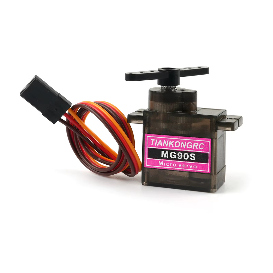 stemedu MG90S Micro Servo Motor, Vollmetallgetriebe, 4-teiliges Set - Bild 2