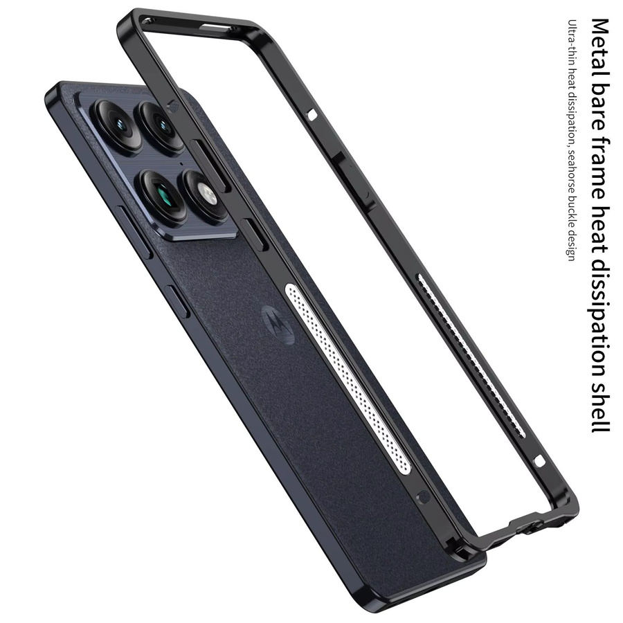 Luxuriöse Motorola Signature Schutzhülle aus Aluminiumlegierung in Schwarz oder Silber, stoßfest mit Soft-Touch-Oberfläche - Bild 6