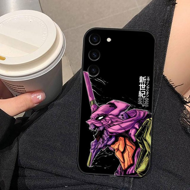Handyhülle Evangelion 01 02 Design für Samsung Galaxy S26 S25 S24 S23 S22 S21 S20 S10 Ultra Plus FE Lite in Schwarz - Bild 1