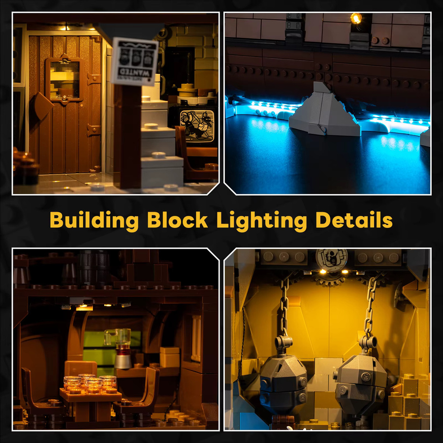 LEGO The Goonies Piratenschiff Ideas LED-Lichtset, Bausteine - Bild 3