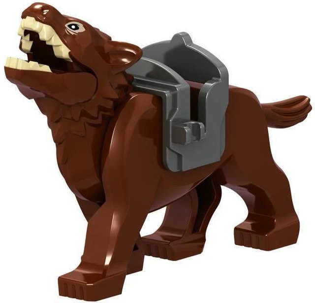 TOY LION Wolf Bausteine Figuren, Braun, Bunt / Mehrfarbig, 1-teiliges Set - Bild 1