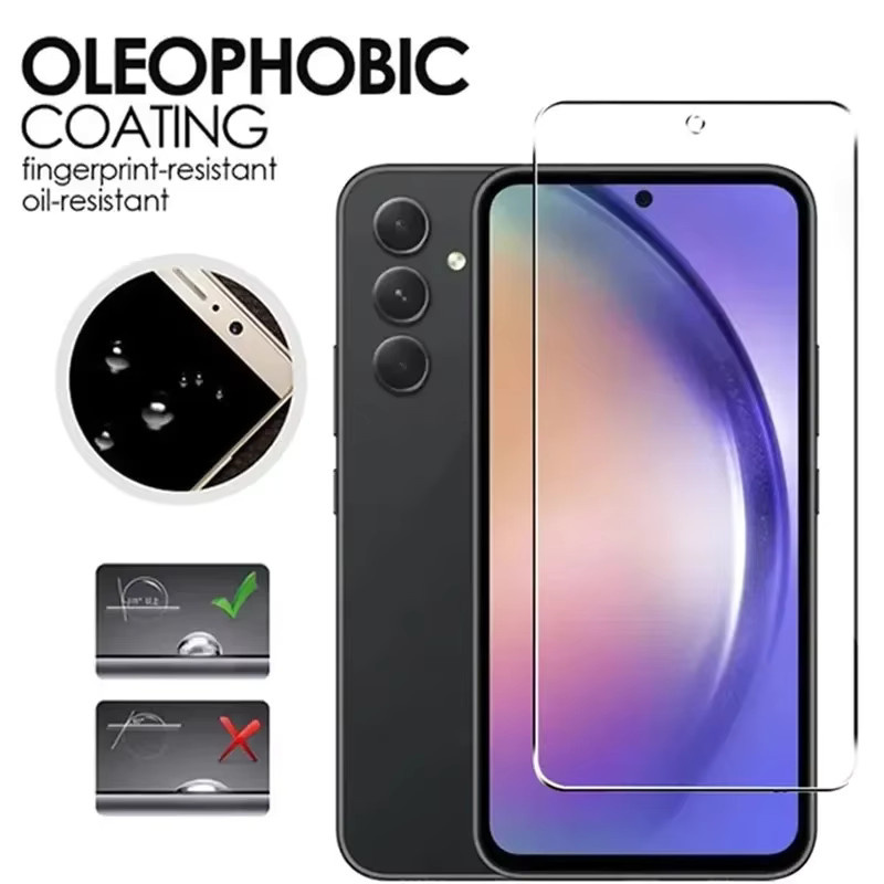 5er-Pack Gehärtetes Glas Display Schutzfolie für Samsung Galaxy A35 A54 A13 A53 A52 A12 A22 A33 A32 A06 A52S A73 A05 A04 A55 A14 C55 M55 in Transparent - Bild 3