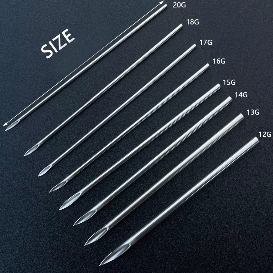 Sterile Piercing Nadeln aus Chirurgenstahl, Einweg, 12G-20G - Bild 2