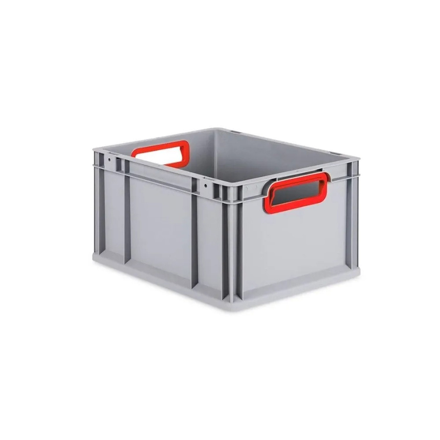 PROREGAL Eurobox Nextgen Color Transportbox mit Griffen, Rot, H x B x T: 32 x 30 x 40 cm, 30 Liter, Offen mit glattem Boden - Bild 2