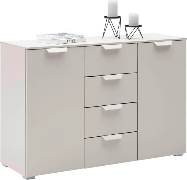Premium Living Kommode Briona in Champagnerfarben, modern und matt - Bild 1