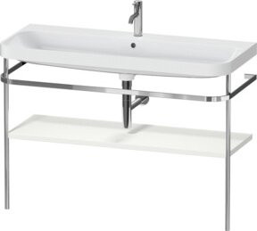 Duravit Möbelwaschtisch-Kombi Happy D.2 Plus in Weiß Matt mit Konsole und Handtuchhalter, B: 117,5 cm, T: 49 cm, H: 85 cm - Bild 1