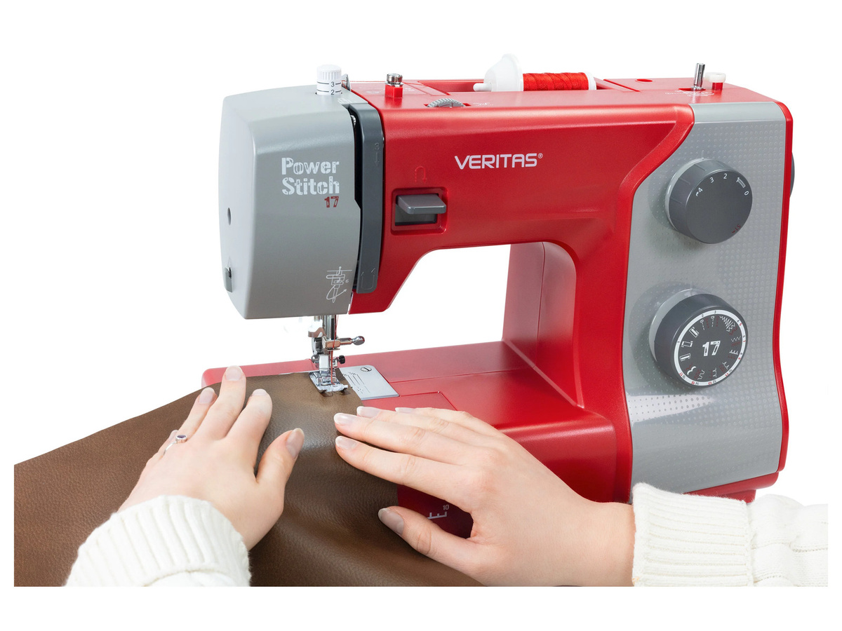 Veritas Mechanische Nähmaschine Power Stitch 17 in Rot-Grau mit 17 Stichprogrammen - Bild 2