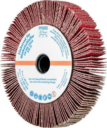 PFERD Lamellenschleifrad CO-COOL60 für Edelstahl, Durchmesser: 115 mm, Farbe: Rot, 2 Stück - Bild 1
