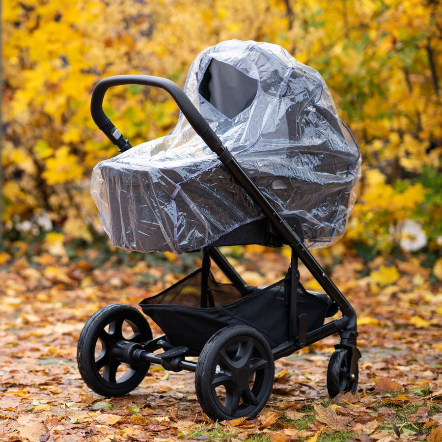 Zamboo Universal Regenschutz für Kinderwagen, Babywannen und Tragetaschen, transparent - Bild 6
