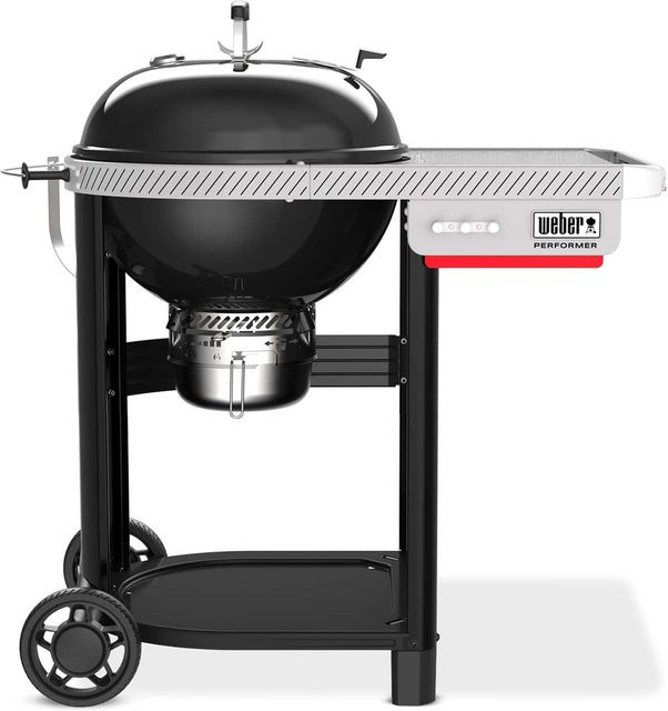 Weber Performer Holzkohlegrill in Schwarz aus porzellanemailliertem Stahl - Bild 1