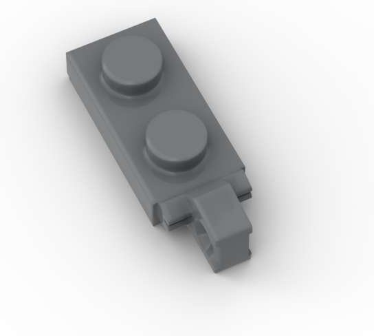ixBricks 10-teiliges Set 44301 1x2 Einseitige Bausteine mit Scharnierplatte - Bild 1