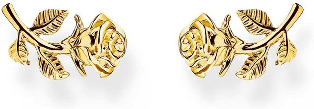 Thomas Sabo Ohrstecker, vergoldet, 925 Silber, Damen - Bild 1