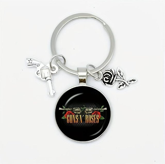 Guns N' Roses Anhänger Schlüsselanhänger, schwarz, Unisex - Bild 1