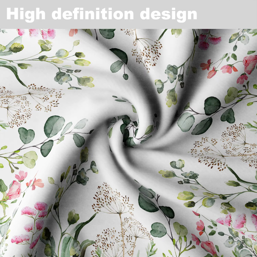 Elegante runde Tischdecke mit floralem Design in hellen Farben, wasserdicht, im böhmischen Stil, Durchmesser: 160 cm - Bild 3