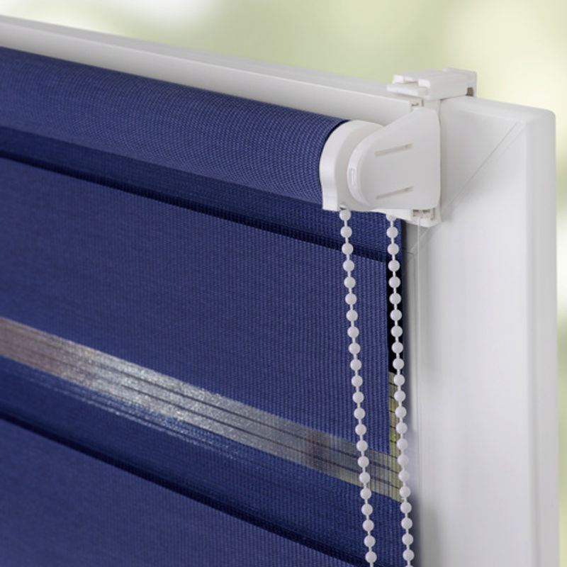 Lichtblick Duo-Rollo Klemmfix Day-Night gestreift, Blau, B: 60 cm, H: 150 cm - Bild 4