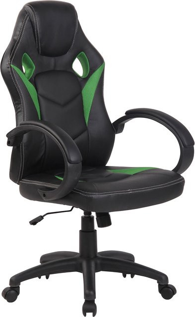 CLP Gaming Bürostuhl MAGNUS Sportsitz in Schwarz mit Kunstlederbezug und Armlehnen, höhenverstellbar 49 - 59 cm - Bild 1