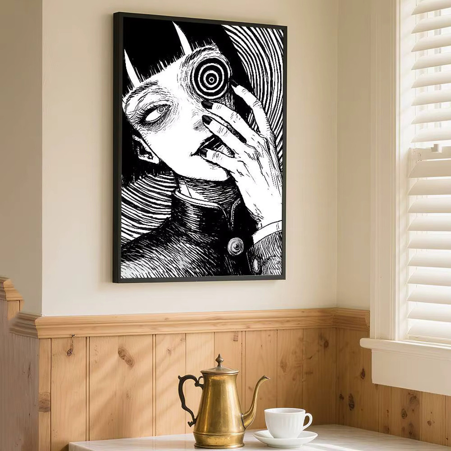 J-Junji Ito Tomie Retro Anime Poster Kunstdruck aus Papier für deine Wanddekoration - Bild 6