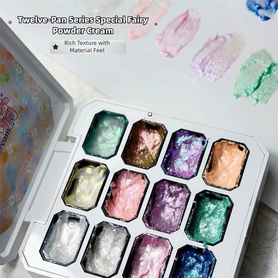 MISS MIANEL Feenpuder-Gel, Opal, 12-farbig, Schimmernd, 3D-Textur - Bild 4