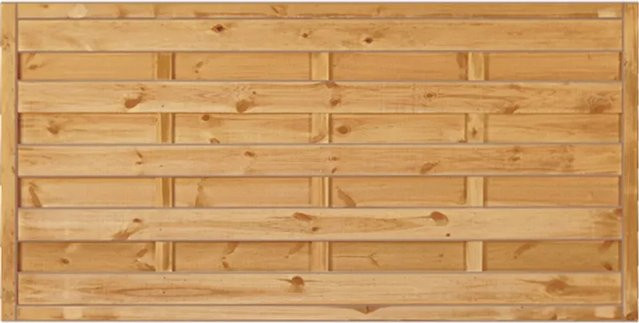 T & J Sichtschutzzaun Maxi-Massiv aus Holz in Grün, Höhe: 180 cm, Breite: 90 cm - Bild 1