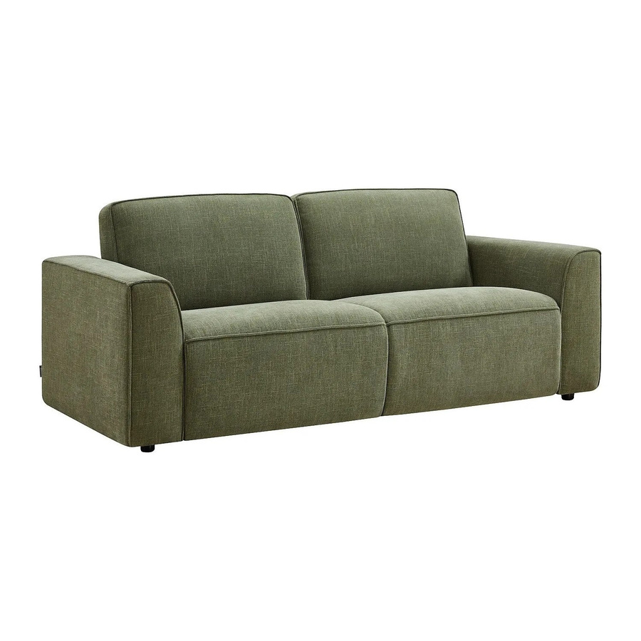 Vente-unique Schlafsofa Moteto in Grün mit Stoffbezug, Breite: 208 cm - Bild 2