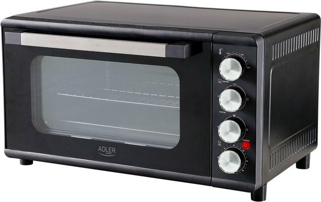 Adler Elektroofen mit Konvektion, 2000 W, 42 l, Schwarz - Bild 1