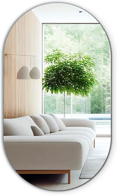 Tulup Wandspiegel Oval Modern B: 58 cm, H: 100 cm - Bild 1
