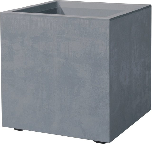 Deroma Pflanztopf Quadro Millenium in Aschgrau, B/T/H: 25 x 25 x 25 cm - Bild 1