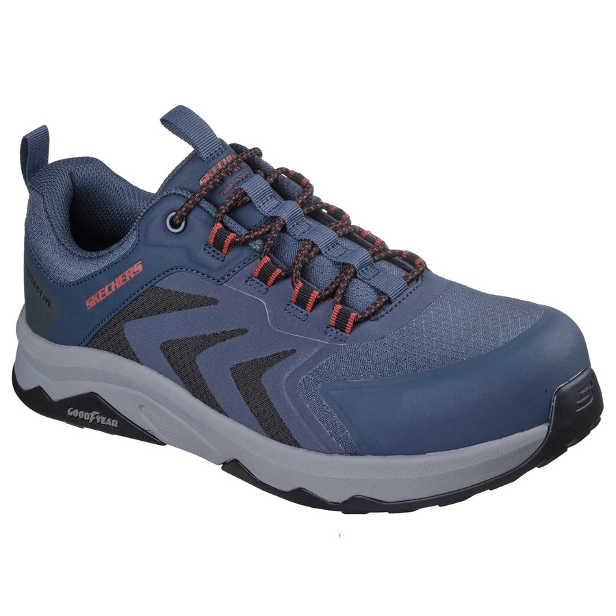 Skechers Sicherheitsschuhe Speed-Flex Trekker S3S in Blau und Grau, Größe 42,5 - Bild 2