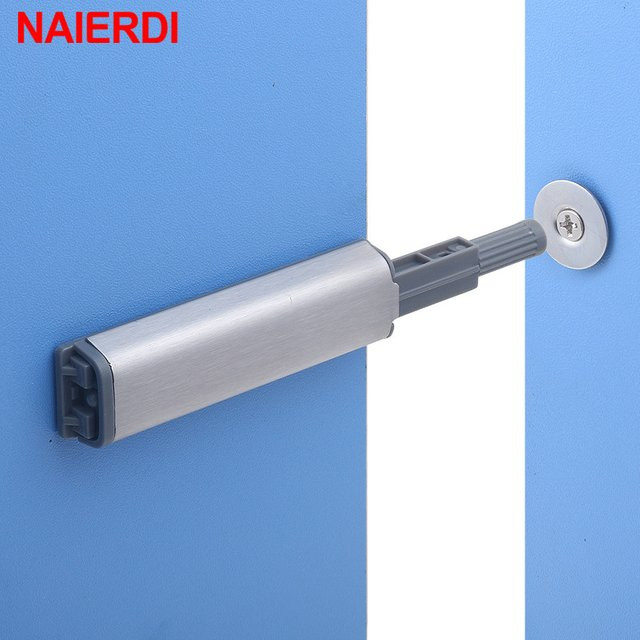 20 Stück NAIERDI Türstopper aus Edelstahl in Silber als Push-to-Open Schrankschnäpper und leise Möbelbeschläge - Bild 1