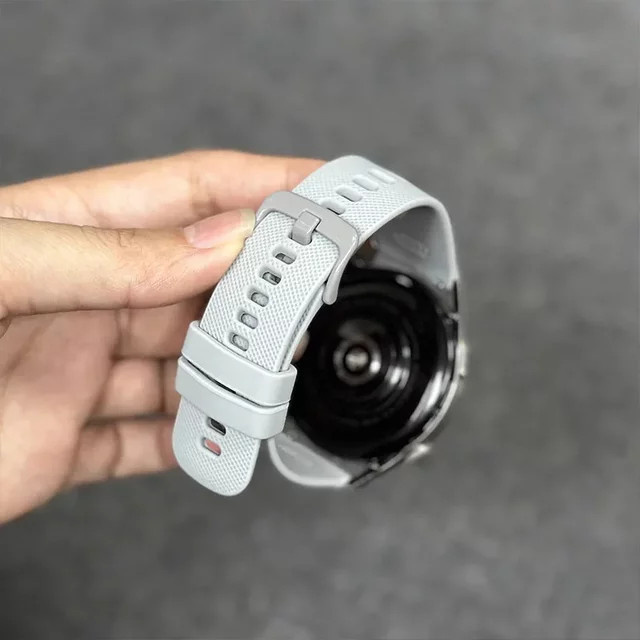 Uhrenarmband Silikon, grau, 2 Stück - Bild 1