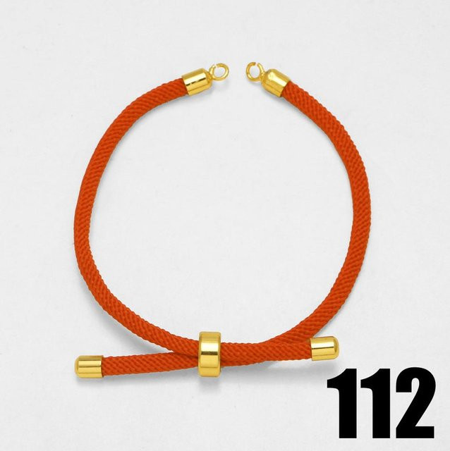 Baumwollseilkette, vergoldetes Kupfer, Unisex - Bild 1