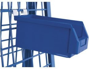 VARIOfit Materialkiste aus Kunststoff, Blau, B/T/H: 14,0 x 29,0 x 13,0 cm - Bild 1