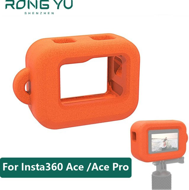Insta360 Zubehör für Ace, Ace Pro und Ace Pro2: Wasserdichtes schwimmfähiges Gehäuse mit Schaumstoff-Surf-Float in Orange - Bild 1