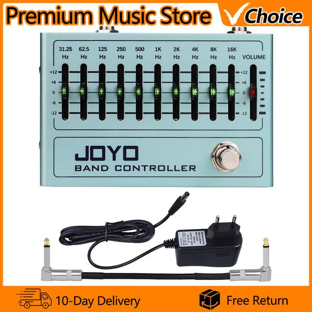 JOYO R-12 Band Controller 10-Band Equalizer Effektpedal für E-Gitarre und Bass (31,25 Hz-16 kHz) - Bild 1