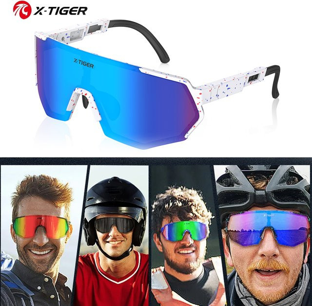 X-TIGER Sonnenbrille, polarisiert, Vollrand, Kunststoff, Unisex - Bild 1