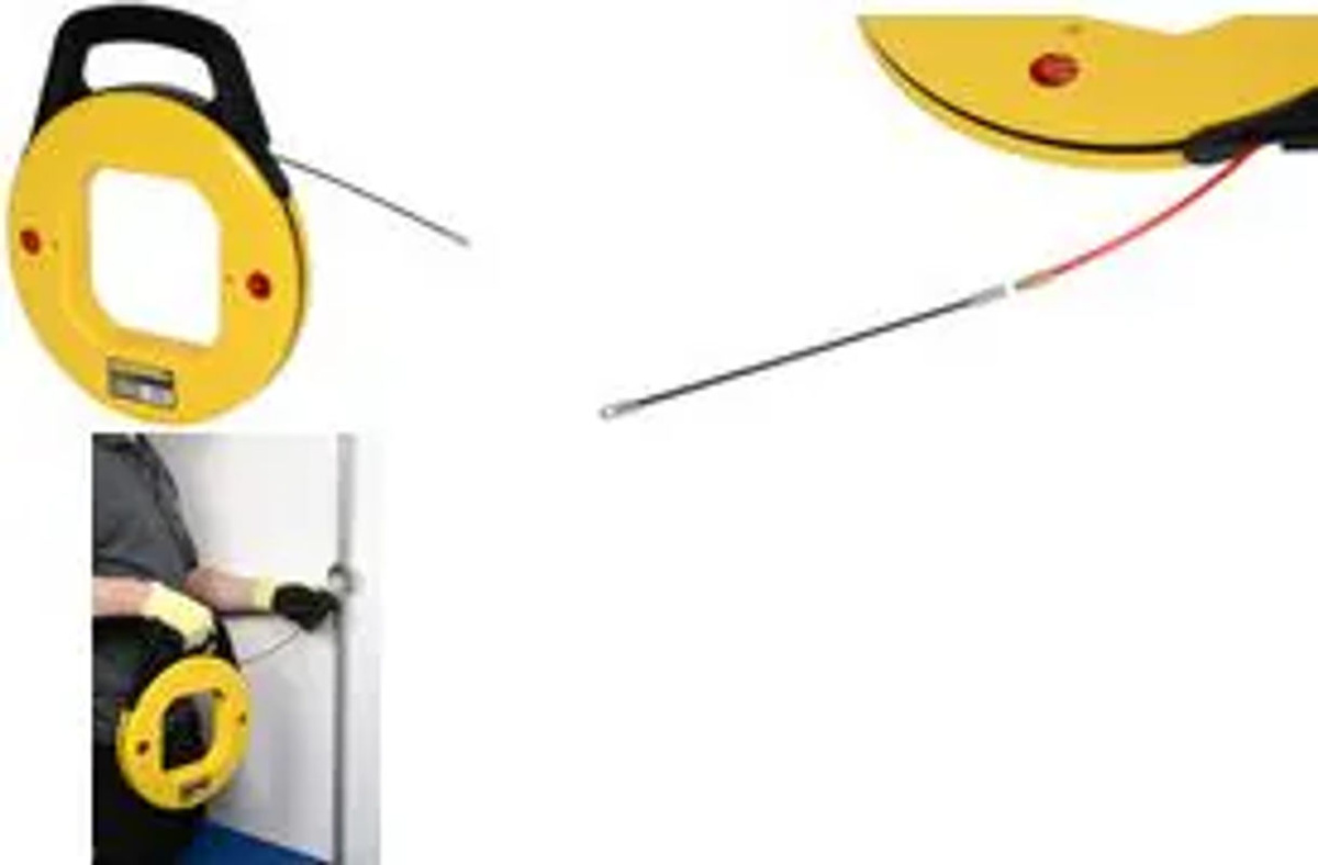 C.K Kabeleinziehband mit Trommel aus Nylon in Rot, Länge: 30 m, Durchmesser: 4 mm - Bild 2
