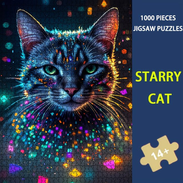 MaxRenard Sternenkatzen-Puzzle, 1.000 Teile, ab 14 Jahren - Bild 1