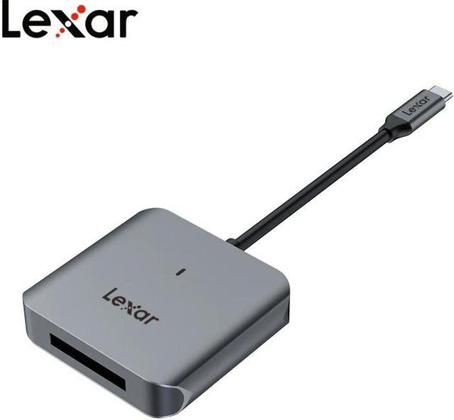 Lexar CFexpress Typ B Kartenleser mit USB-C Schnittstelle, USB 3.2 Gen2, Grau - Bild 1