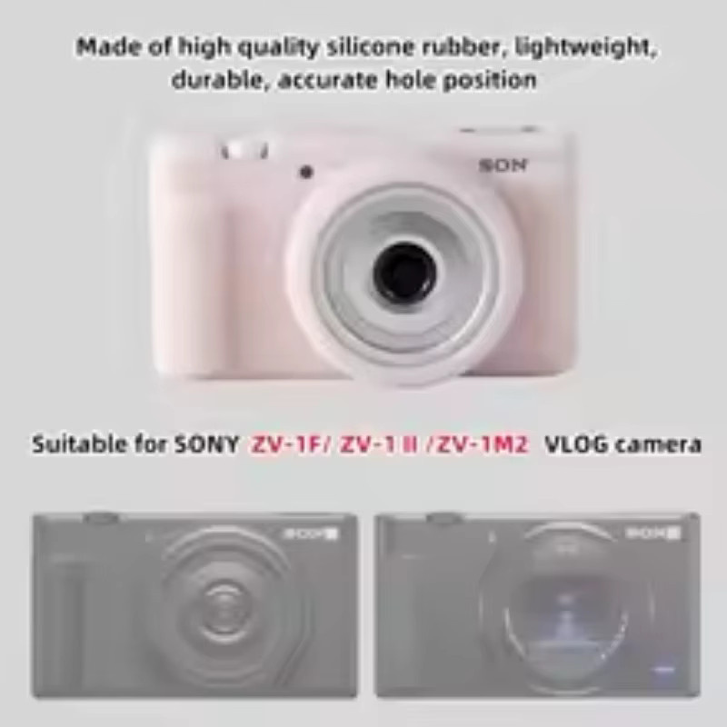Sony Silikon-Schutzhülle für ZV-1F, ZV-1 II und ZV-1M2 Digitalkameras, Kratzfeste Weiche Hülle - Bild 3