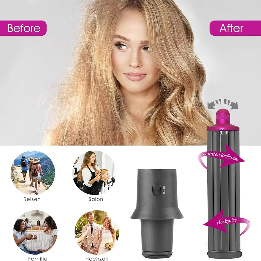 Dyson Haar-Lockenfässer 40 mm, für Airwrap Styler HS05/HS01, mit Adapter - Bild 6