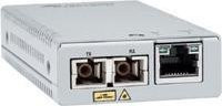 Allied Telesis AT MMC2000/SC Medienkonverter 1GbE RJ-45 zu SC Multi-Mode 850 nm in Silber - Bild 1