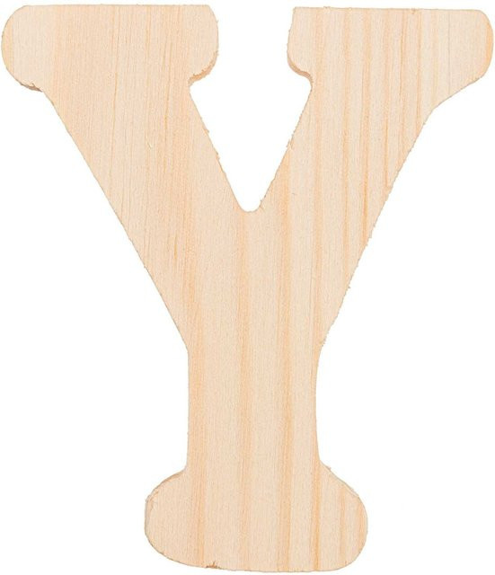 Rico Design Holz-Buchstabe Y für die Tischdekoration, Höhe: 8 cm - Bild 1