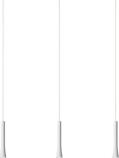 Oligo Rio 3-flammige LED-Pendelleuchte mit unsichtbarer Höhenverstellung in Weiß matt und Chrom (2700K) - Bild 1