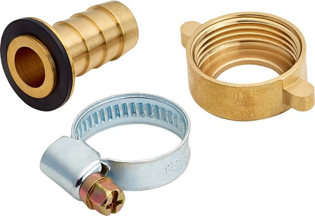 Schlauchverbinder Hose Tail aus Messing in Gold, 13 mm (1/2 Zoll) x 19 mm (3/4 Zoll) - Bild 1