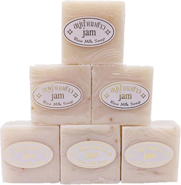 JAM Reismilch- und Ziegenmilchseife für das Gesicht, 10 Stück, 65g - Bild 1