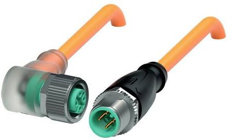 Pepperl+Fuchs 228187 Sensor-Aktor-Steckverbinder konfektioniert in Orange mit 4 Polen und 5m Kabellänge - Bild 1