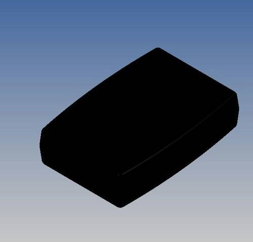 TEKO HYXLP-B.9 Universal-Gehäuse aus ABS-Kunststoff in Schwarz, B: 13,6 cm, T: 9,31 cm, H: 3,53 cm - Bild 1