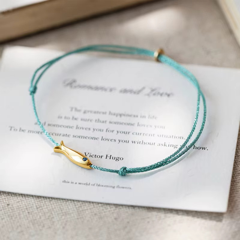 Sommer6 Fisch-Armband, Gold, Damen, minimalistisch - Bild 3
