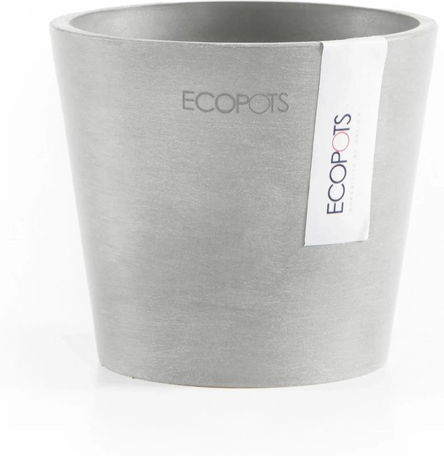 Ecopots Pflanztopf Amsterdam Mini Weißgrau Durchmesser: 10,5 cm - Bild 1